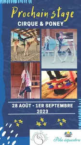 Stage poney cirque du 28 aout au1 juillet 2023